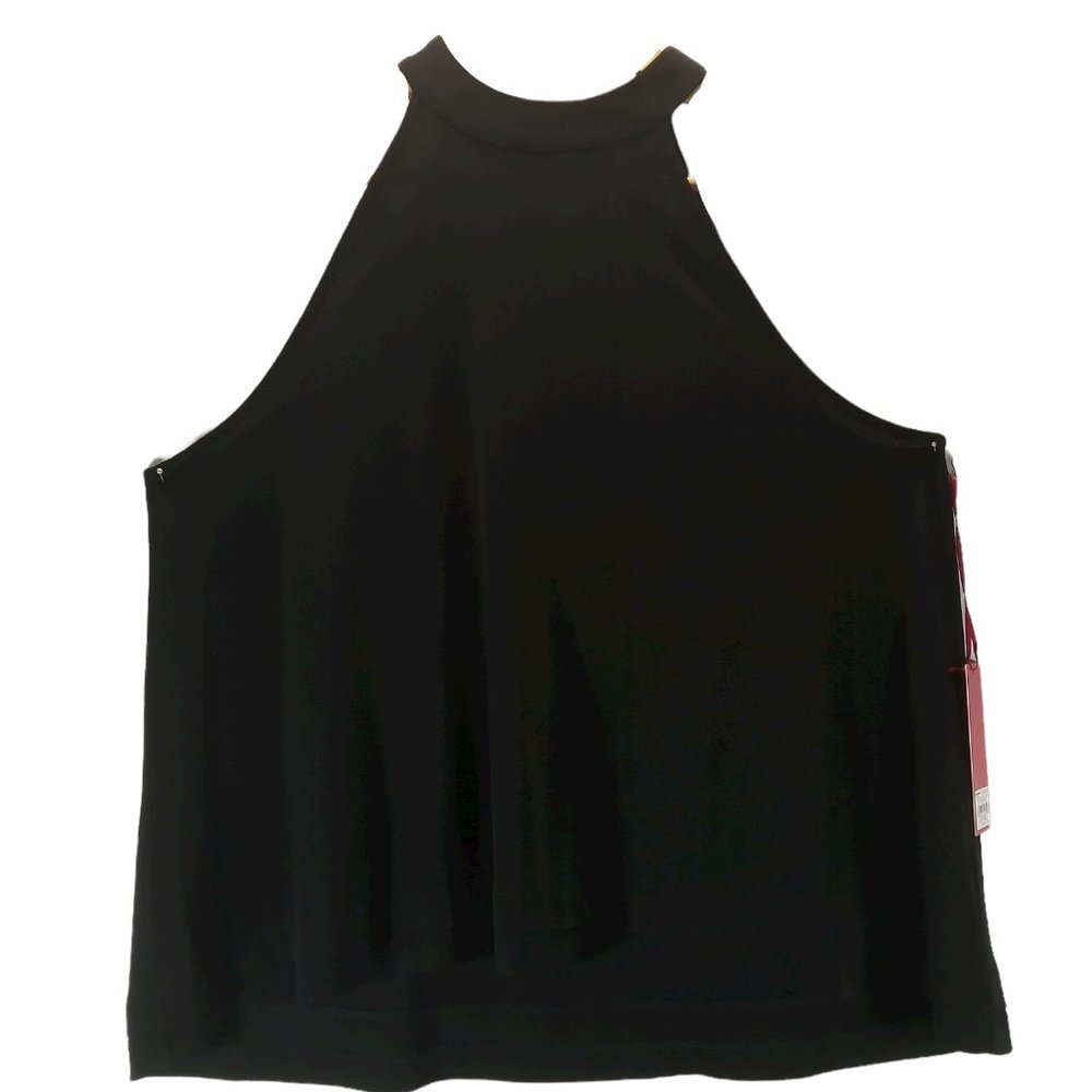 NWT Jennifer Lopez Black Tie Halter Top Size: XL